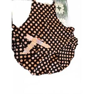 Jessie Steele Little Girls Charming Polka Dot Apron with Ruffled Hem